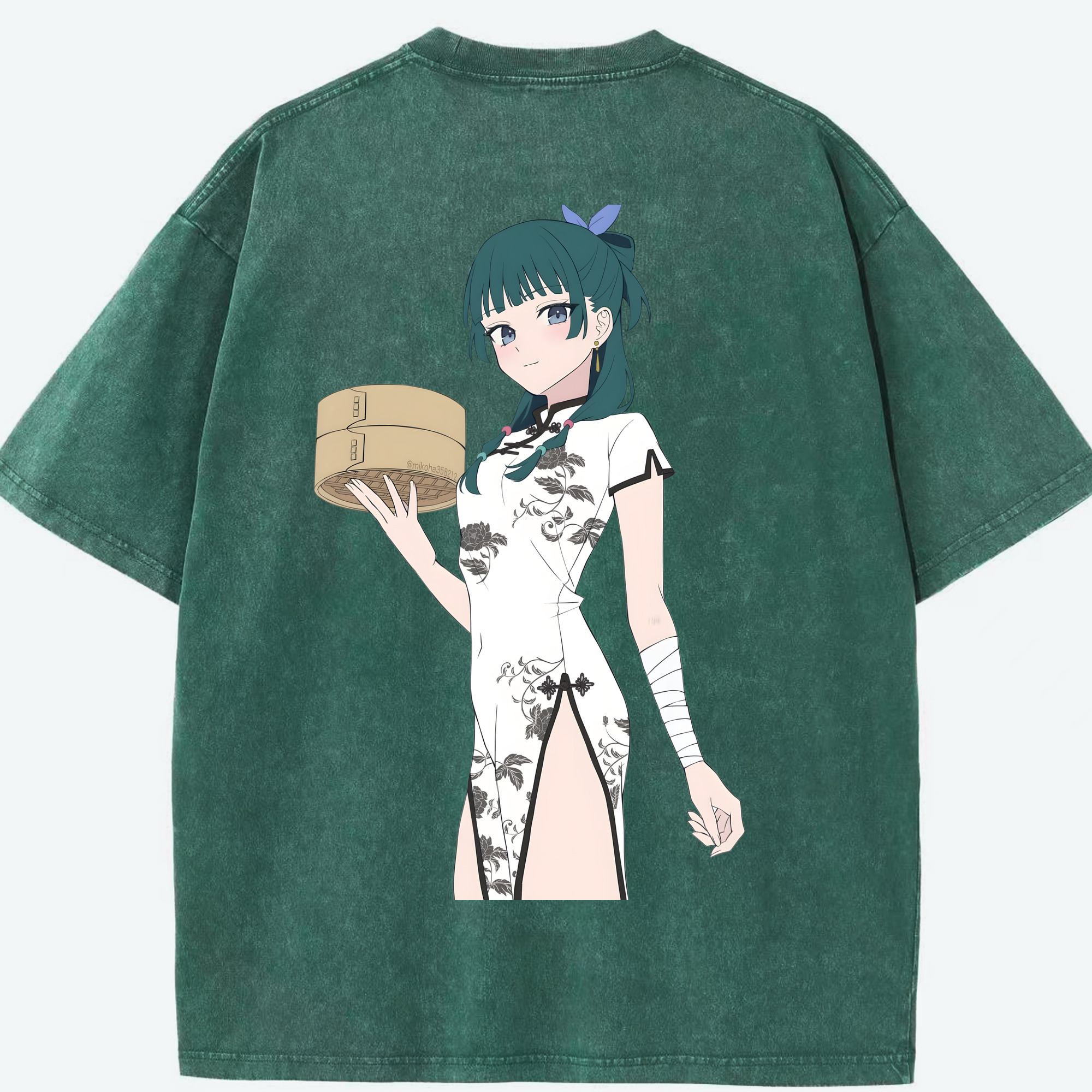 （画像用） 薬屋のひとりごと The Apothecary Diaries 綿100% ヴィンテージ風 半袖Tシャツ（背面プリント）